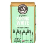 Matthews Cotswold Organic Strong White Flour | Baker's Grade High Protein Bread Flour | Specialty | Artisanal | Milled In Britain | 1.5kg Bag (Pack Of 5)