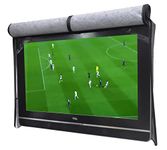 A1Cover Outdoor 50" TV Set Cover ,Scratch Resistant Liner Protect LED Screen Best-Compatible with Standard Mounts and Stands (Black