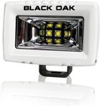 Marine Spreader Light Scene Beam - IP69K Rating Marine LED Scene Spreader Light Single Row– 40W 120 Degree Throw and 3,120 Raw Lumens (2-Inch, White)