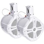 Power Acoustik MWT‐80W Marine Grade 8" Wake Tower Speaker Enclosure, White