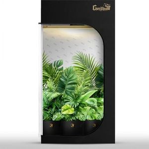 Gorilla Grow Tent 2 x 4 x 6'11" - Tallest Fixed Height Premium Indoor Grow Tent, Thickest & Most Durable Gorilla Canvas, Strongest w/ 300lb Hang Capacity, Hydroponic Tent w/Optional Accessories
