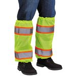 Ergodyne GloWear 8009 High Visibility Reflective Leg Gaiters, Two-Tone Mesh, Class E, 1- Pair