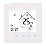 MincoHome Touch Screen Thermostat Electric/Water/Gas Boiler Heating Control Easy DIY Installation Progammable Temperature Controller (Electric Heating)