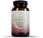 LNGVTY Grass Fed Desiccated Beef Liver Capsules (120 Pills, 750mg Each) - Natural Iron, Vitamin A, B12 for Energy - Humanely Pasture Raised Undefatted in New Zealand Without Hormones or Chemicals