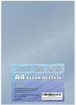 Essential Arts A4 Clear Acetate 240 Micron Pack of 10 Sheets. Extra Thick PVC Binding Cover Ideal for Etching, Craft, Stencils Picture Frames and Gifts