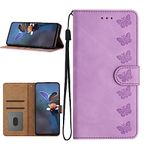 Nadoli Flip Phone Cover for Samsung Galaxy S21 Plus,PU Leather Butterfly Flower Embossed Wallet Protective Case with Kickstand Magnetic Card Holder