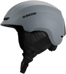 ski Helmet (Gray, Medium: 21.2-22.5 inch (54-58cm))