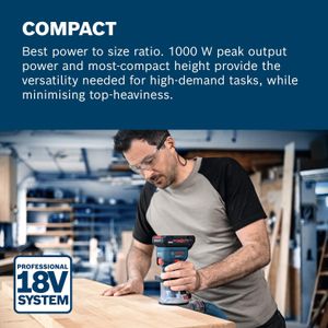 Bosch 18V Cordless Router – Compact Handheld Woodworking Tool