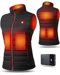 UNBON Heated Vest Women with Battery Pack, Women's Heated Vest Rechargeable Lightweight Electric Vest Heated Jacket for Women