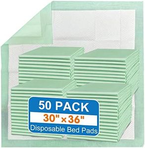 MILDPLUS Bed Pads with Adhesive Strips 30'' X 36'' Disposable Underpads Extra Large Thicker Incontinence Pads for Unisex Adult, Senior, Kids and Pet (30 Count)