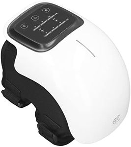 Electric Knee Massager, Hot Compress Heate Vibration Cordless Knee Massager with LED Screen, Touch Button, Automatic Massage and Temperature Adjustment, USB Rechargeable