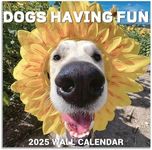 2025 Wall Calendar - JAN 2025 - DEC 2025, Funny Dog Calendar 2025, 12" x 24" Opened, 2025 Calendar, 12-Month Calendar, Funny Dog Memes Pics