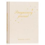Lanpn My Pregnancy Journal Memory Book for First Time Mom, 156 Page Pregnant Announcement Must Have Planner, Mom to Be Scrapbook Keepsake Gift Pregnancy Tracking Diary for Expecting New Parent Beige