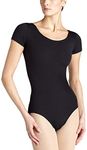 Capezio Women's Short Sleeve Leotard, Black, M