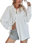 MakeMeChic Women's Oversized Button