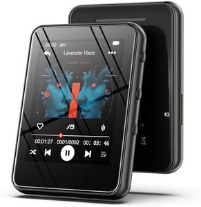 MP3 Player with Bluetooth 5.3, 32GB Portable Music Player with 2.4" Touchscreen,HiFi Sound,Built-in Speaker,FM Radio,Voice Recorder,Supports Up to 256GB – Ideal for Sports & Travel