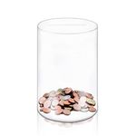 Clear Acrylic Money Box Break to Open Piggy Bank for Adults or Kids Smash Money Box 10.3"× 6.3" Transparent