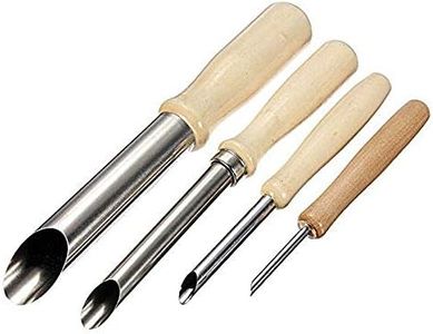 COMIART 4-Piece Clay Hole Cutters for Pottery Sculpture Modeling Toot Set