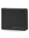 Harley Davidson Men's Leather RFID Blocking Billfold Wallet, Black (Buff), Black (Buff), Men's Genuine Leather RFID Blocking Billfold Wallet