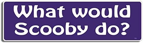 Gear Tatz - What Would ? - TV Show Parody Bumper Sticker - 3 x 10 inches - Professionally Made in The USA - Vinyl Decal