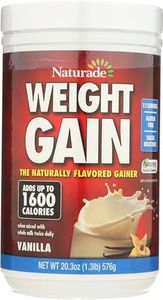 NATURADE Sugar Free Weight Gain Powder, 20.3 OZ