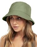 NORTHWIND Cotton Bucket Hat For Women, Bucket Hat For Men, Beach Hat For Women, Sun Protection Cap For Men, Round Hat For Men (Olive), Free Size