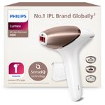 Philips Lumea 9000 Series IPL Hair Removal Device - Laser Hair Removal Alternative, SenseIQ Technology, 3 Attachments for Body, Face and Precision Areas, Corded & Cordless Use, Model BRI955/00