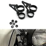 Xitomer 1 Pair for Front Fork Tubes 43mm, Head Lamp Holder CNC Mount Headlight Brackets, for 7" or 5.75" Round Headlight (43mm)