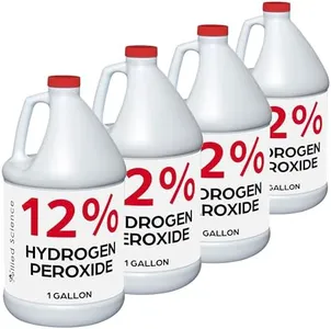 Allied Science 12% Food Grade Hydrogen Peroxide, 4X Stronger, Dilute and Use for Personal Care, Home, Kitchen, Bath, Carpet, Water Cleaner, Plant Treatment, 1 Gallon (4)