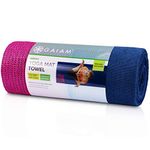 Gaiam Grippy Yoga Mat Towel, Purple Tonal