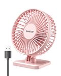 Gaiatop Small Desk Fan, Portable 3 Speeds Wind Desktop Table Cooling Fan in Single Button, Adjustment Mini Personal Fan for Home Desktop Office Car Outdoor