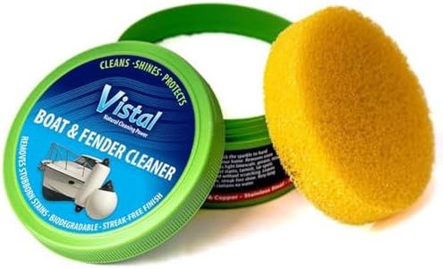 Vistal Marine Boat & Fender Cleaner 300g – Natural Cleaning Block for Gelcoat, Hulls, RIBs, Vinyl, Rubber, PVC & Fibreglass