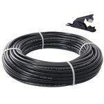 Boeray 100FT 1/4 DOT Air Line SAE J844 PA12 Nylon Air Hose with Cutter 1/4” OD Pneumatic Tubing DOT Approved 1/4 Air Brake Hose for Air Suspension Kit Truck Trailer Brake System & Fluid Transfer 30.5m