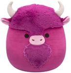 Squishmallows Original 12-Inch Dave Plum Bison - Official Jazwares Plush (Medium-Sized)