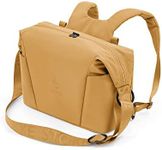 Stokke Xplory X Changing Bag, Golden Yellow - Doubles As Shoulder Bag or Backpack - Includes Foldable Changing Mat & Pouch Bag - UPF 50+, Water Repellent, Easy to Clean