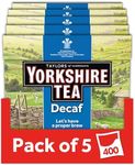 Yorkshire Tea Decaffeinated Tea Bags 80 (Pack of 5, total of 400 bags)