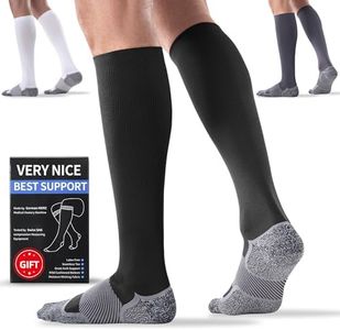 BBFREY 3 Pairs Medical Compression Socks 20-30 mmHg for Men Women - Best Support Socks for All Day Wear, Pain Relief, Sport