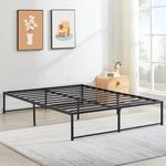 VECELO 14" Metal Platform Bed Frame/Mattress Foundation/No Box Spring Needed (Queen Size)