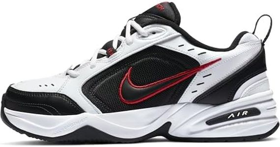 Nike Men's Air Monarch IV Training Shoes, White/Black-Varsity Red, US 10.5