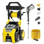 Karcher K2300PS 2300 PSI 1.2 GPM Electric Power Pressure Washer with Turbo, 15°, 40°, & Soap Nozzles