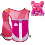 Azarxis Running Vest 2.5L Hydration Backpack Pack Runner Rucksack Lightweight for Women Men Outdoor Cycling Trail Race Marathon Hiking Climbing (Rose Red Running Vest Only)