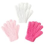 Evridwear Kids Winter Gloves, Fluffy Stretchy Warm Winter Gloves for Kids, Boys & Girls Outdoors Playing, Go to School