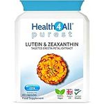 Health4All Lutein and Zeaxanthin Supplement 25mg 60 Capsules - Purest Vegan Eye Supplement for Eye Health, Natural Eye Vitamins for Eye Care and Eye Floaters Relief