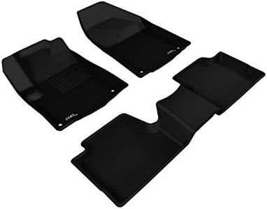 3D MAXpider All 2 Row Custom Fit Floor Mat for Select Jeep Cherokee Models - Kagu Rubber (Black)