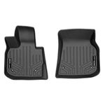 SMARTLINER All Weather Custom Fit Floor Mats 1st Row Liner Set Black for 2018-2022 BMW X3 and X4