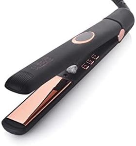 Sleek’e Flat Iron Professional Titanium Hair Straightener 1 Inch Floating Plates with Negative Ion Booster, leaves hair shiny, Ideal for All Hair Types – Long lasting results.