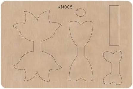 Create Beautiful Bowknots with Okjew Cutting Die - DIY Handmade Gifts Die Cuts for Scrapbooking - Compatible for Sizzi Big Shot Die Cutting Machine - Wood Board and Alloy Steel Blade (005 Wood)