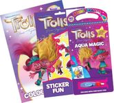 Anila's Trolls Activity Set with Aqua Magic, Sticker Fun and Colouring Book.