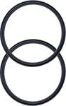 Pack of 2, 20 & 10 oz Replacement Rubber Lid Ring, 3.3 Inch Diameter - Gasket Seals, Lid for Insulated Stainless Steel Tumbler, Cups Vacuum Effect fit for Brands- Yeti, Ozark Trail, Beast - Black