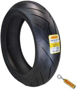 Pirelli Diablo Rosso III 190/55 ZR17 Rear Motorcycle Tire with Keychain 190/55-17 (Single)